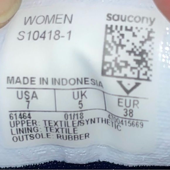 Saucony Kinvara women’s sneakers size : 7 Blue Teal - Picture 10 of 10